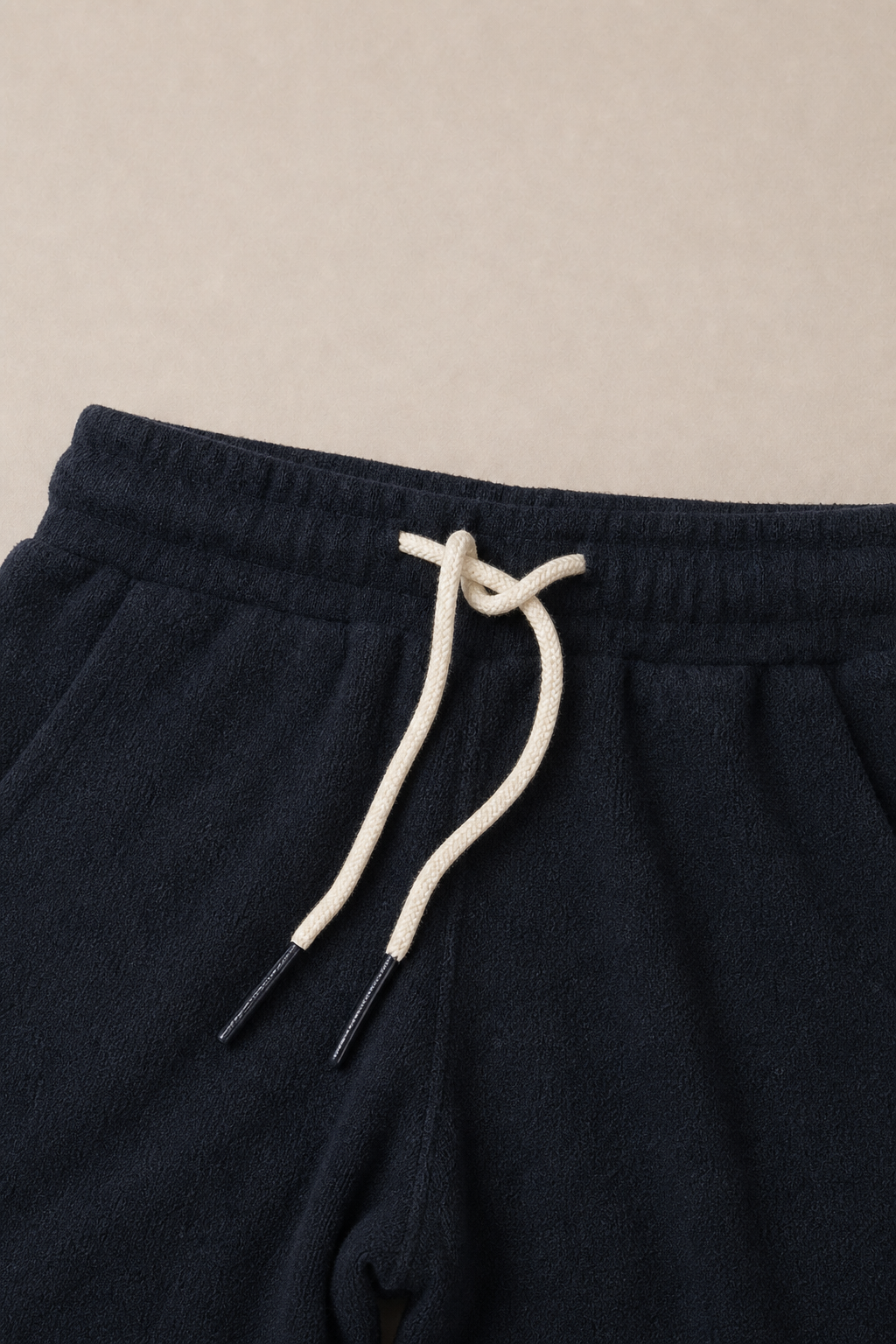Acentino Shorts in Navy - fabric detail