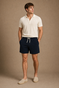 Acentino Shorts in Navy on model - front pose