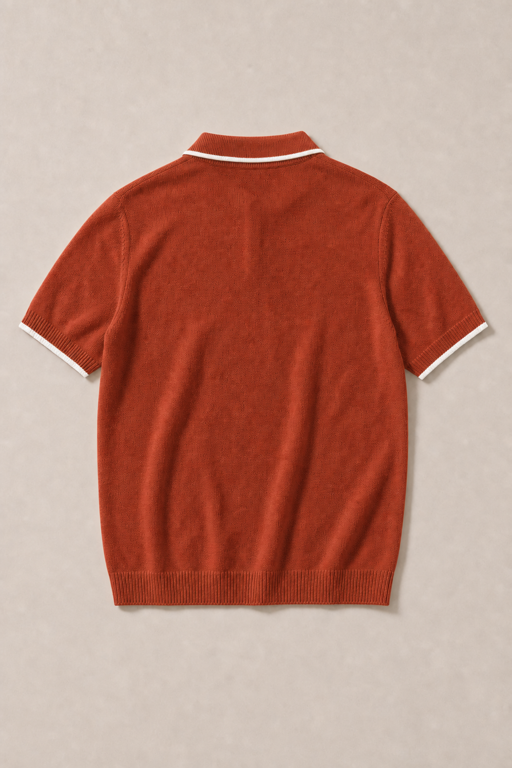 Antibes V-Collar Versatile in Rust — back view