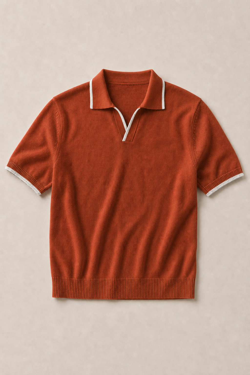 Antibes V-Collar Versatile in Rust — front view