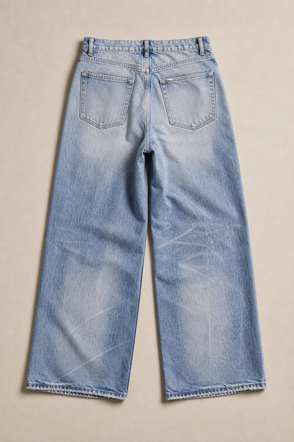 Bari Loose-Fit Jeans in Light Wash - back view