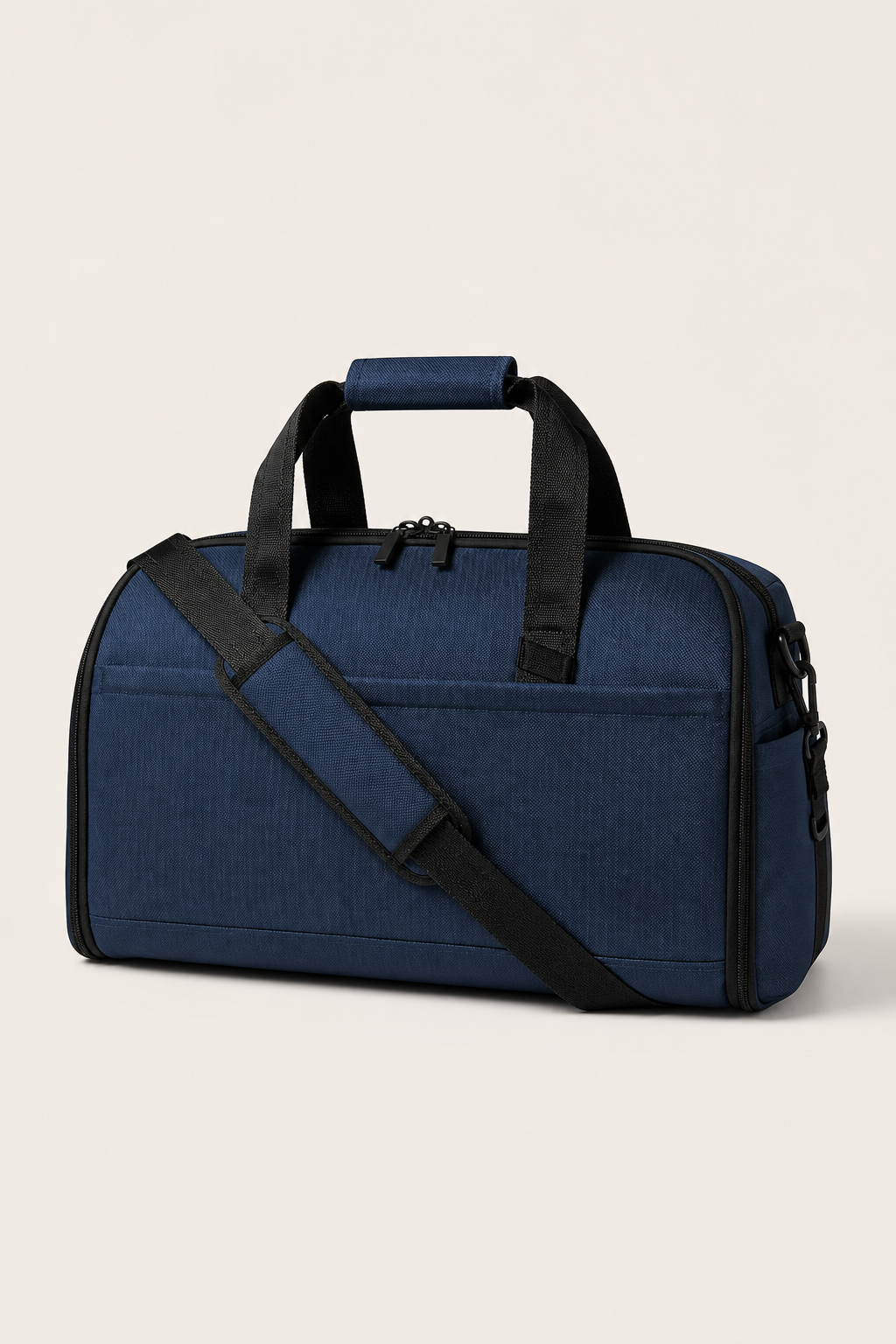 Bellagio Garment Duffle Bag in Navy - angle view
