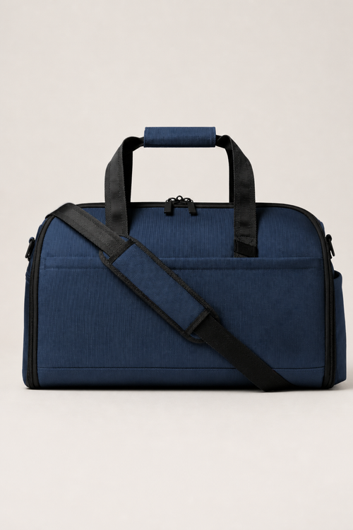 Bellagio Garment Duffle Bag in Navy - front view