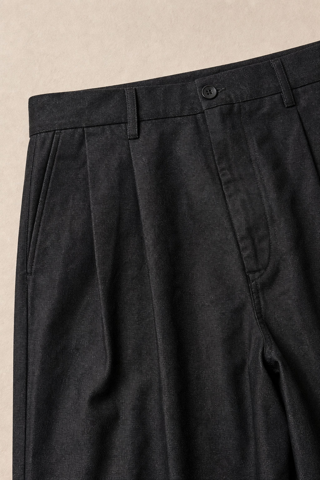 Bordeaux Straight-Leg Jeans in Raw Indigo - fabric detail