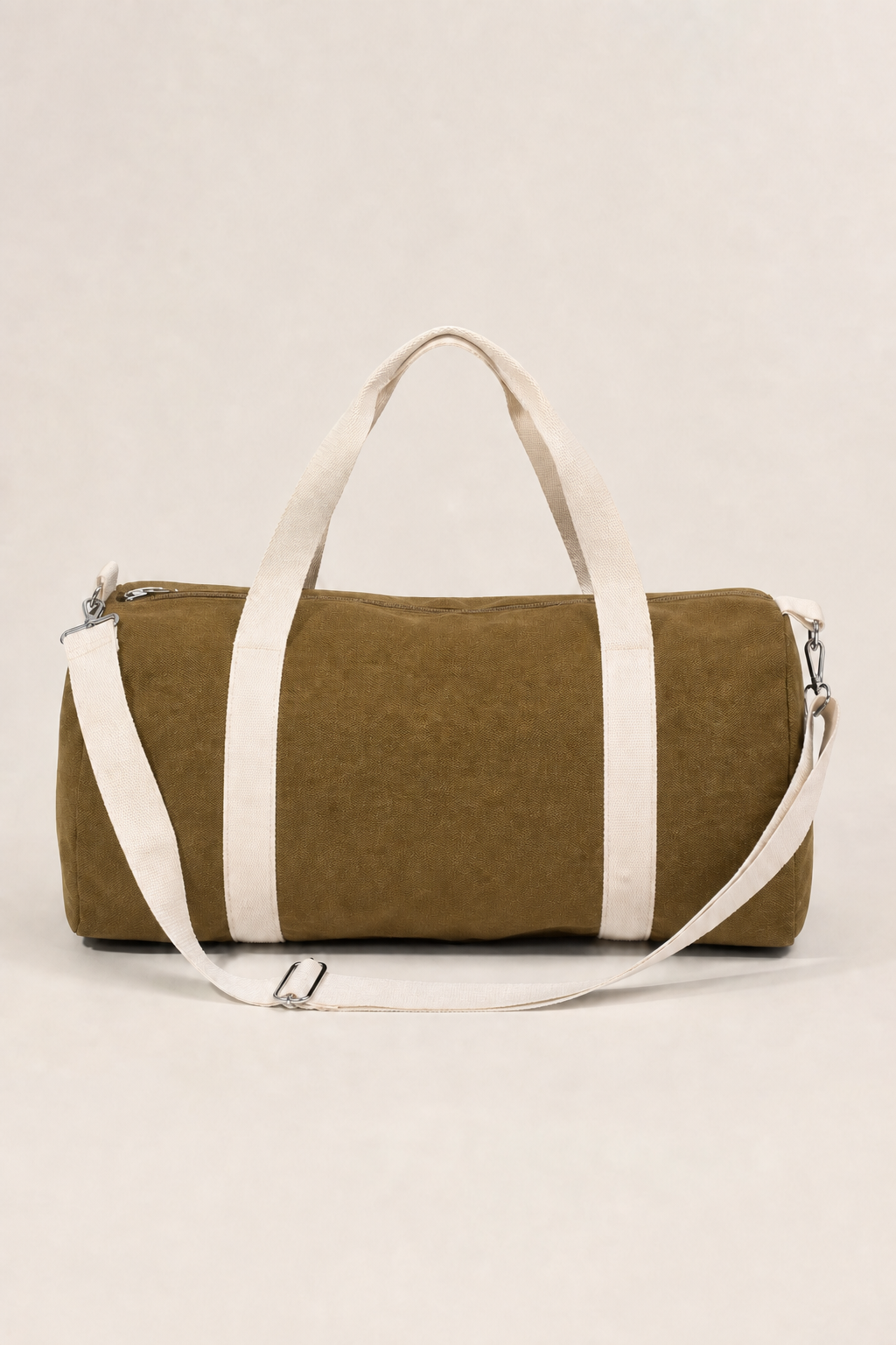 Cassis Barrel Bag in Camel - front view