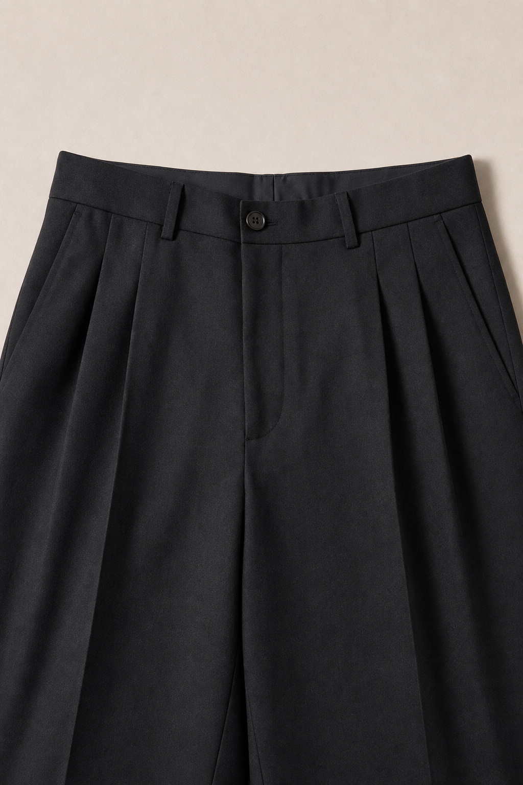 Catania Chinos in Black - fabric detail