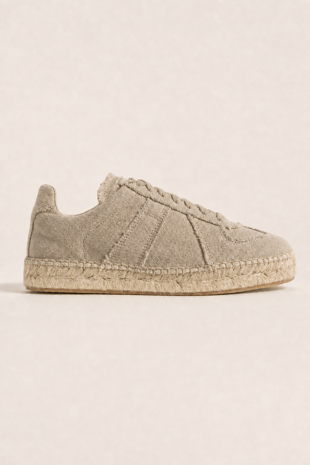 Cetara Espadrilles in Oatmeal - side view