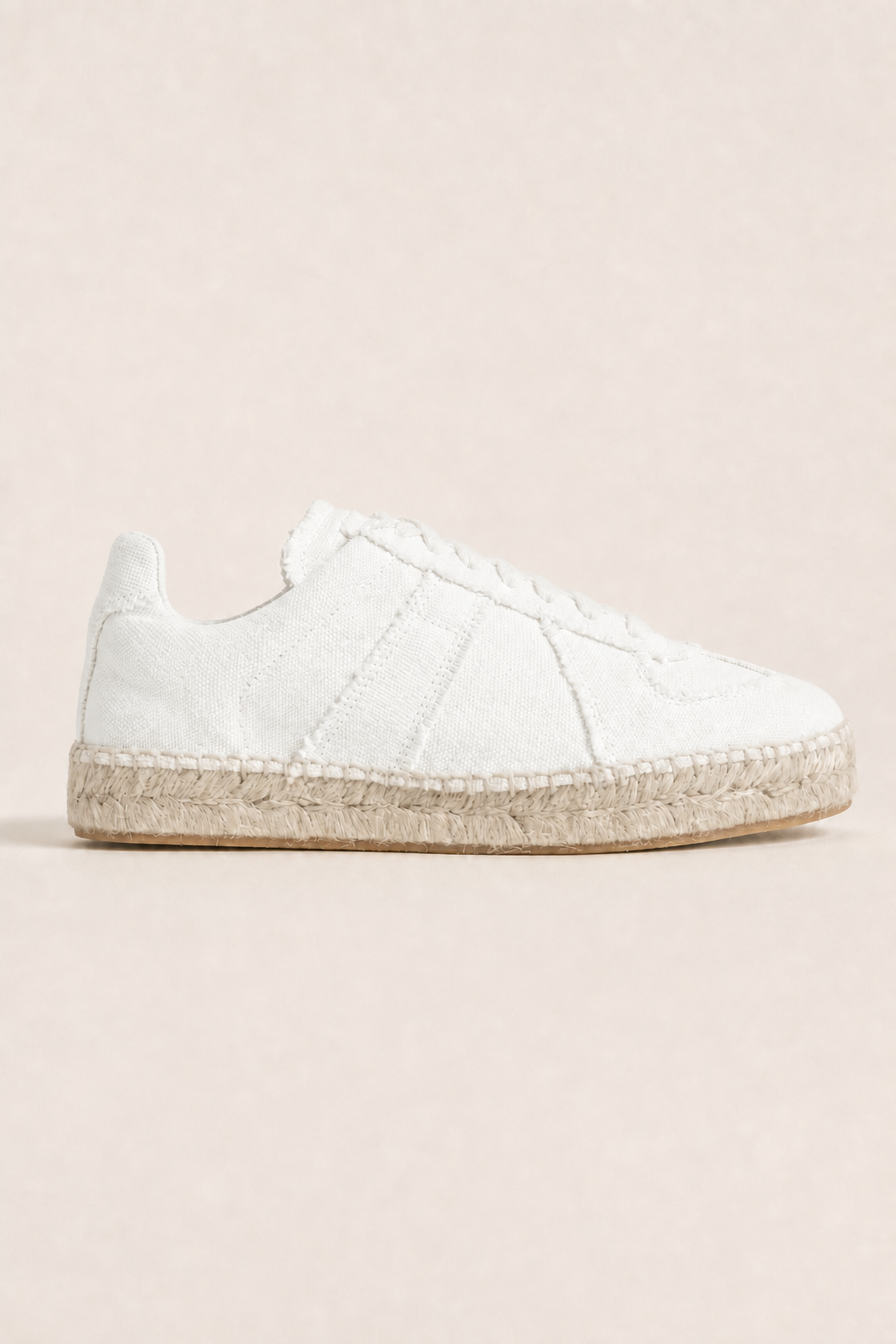 Cetara Espadrilles in White - side view