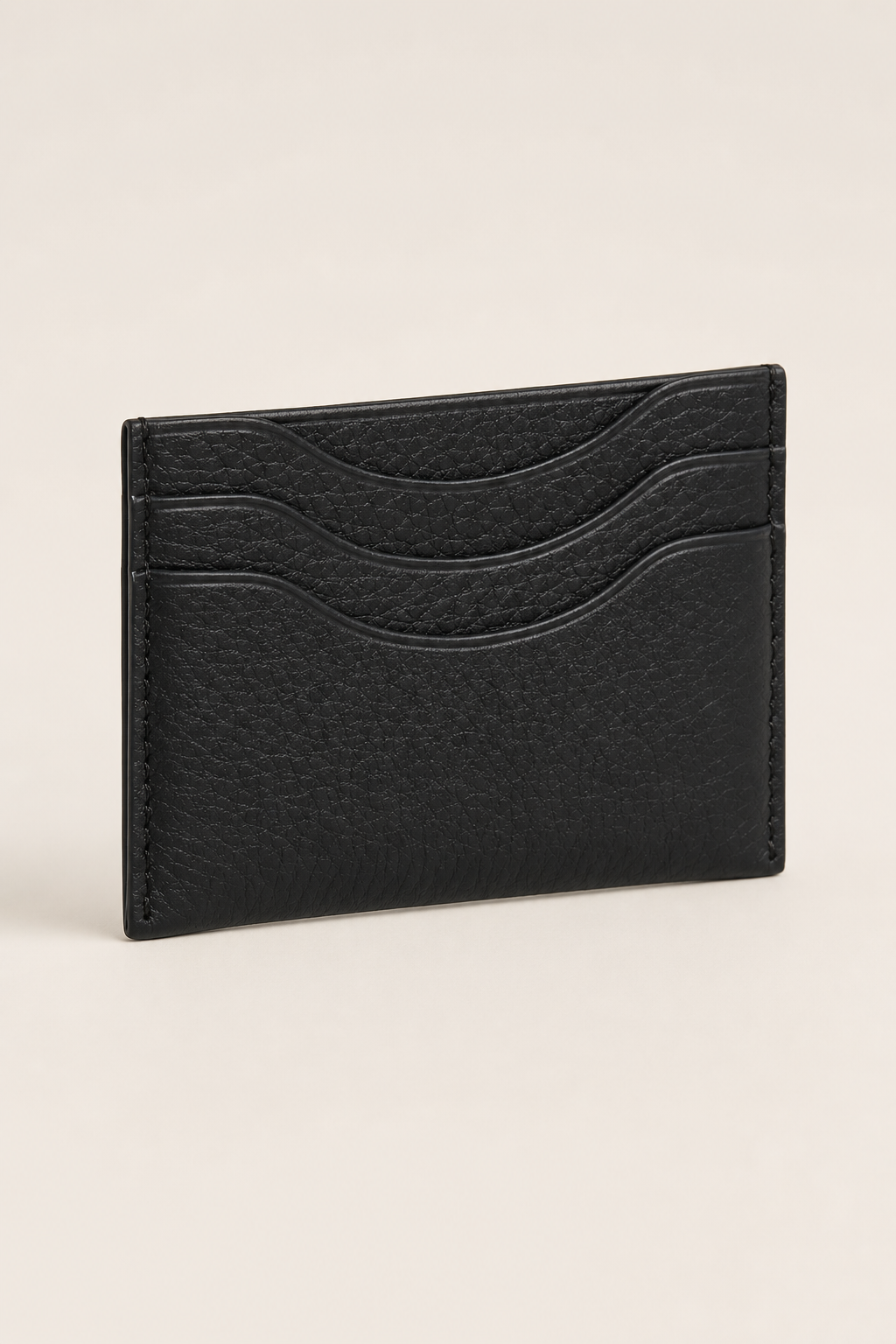 Hydra Card Holder in Black - angle view