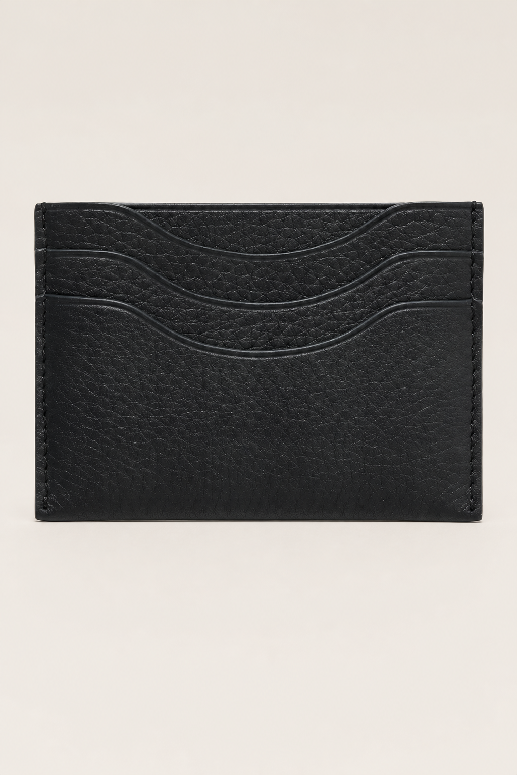 Hydra Card Holder in Black - front view