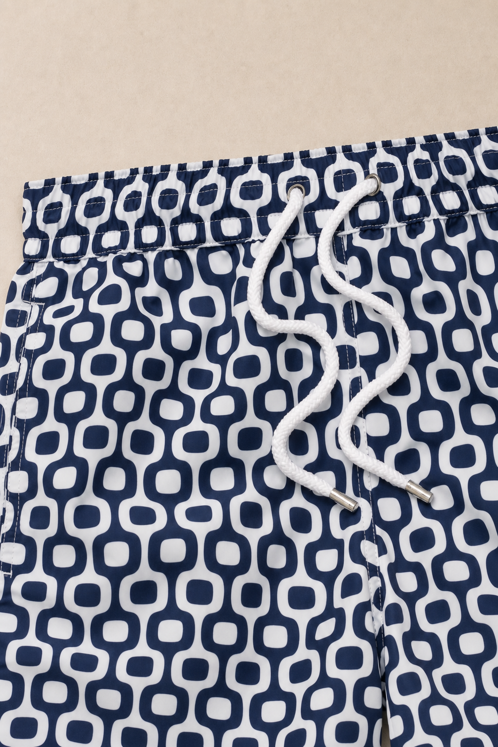 Laguna Swim Shorts in Navy - fabric detail