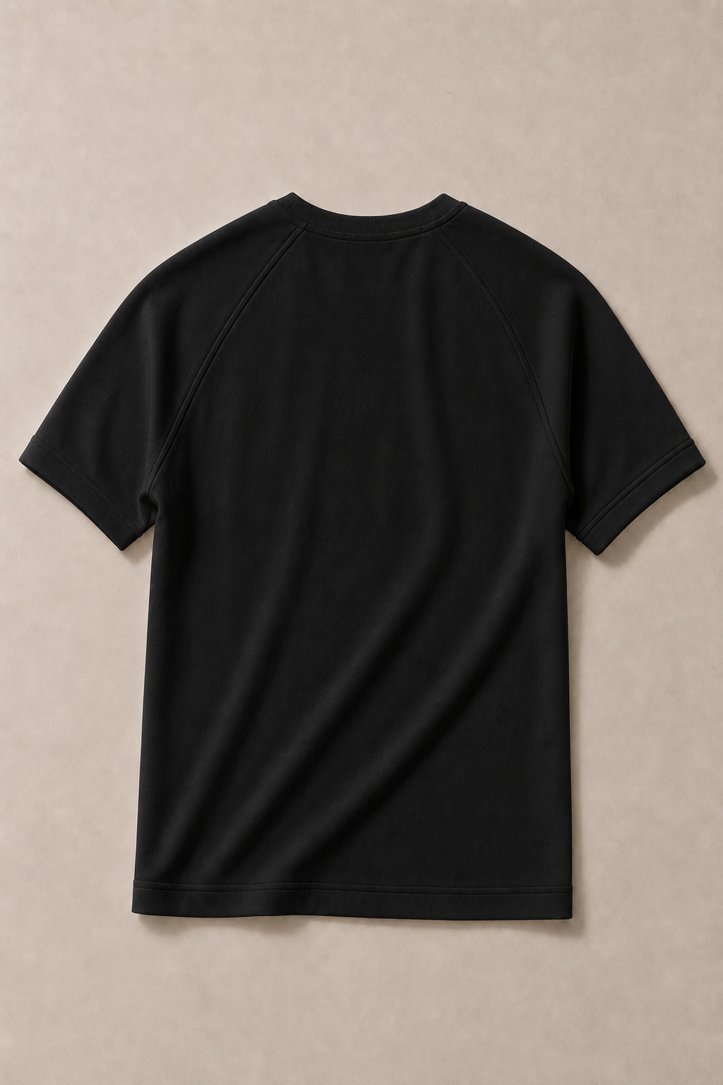 Lipari Ribbed Henley Shirt in Black — fabric detail