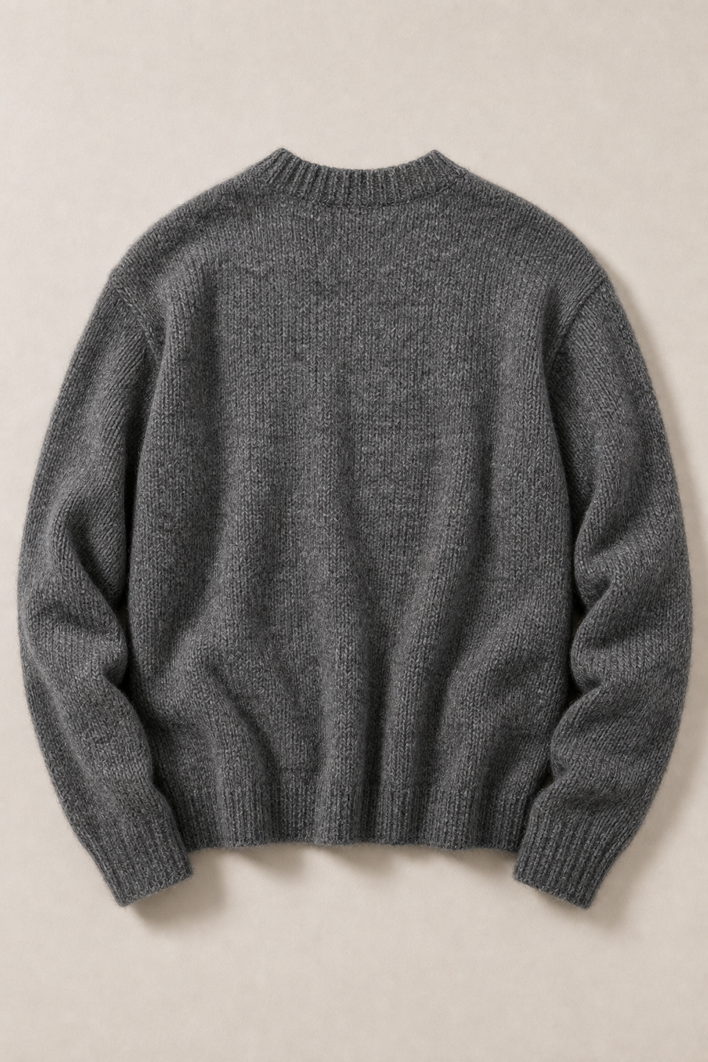 Milano Knit Sweater in Charcoal — back view