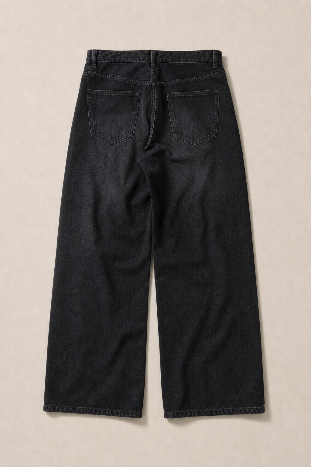 Padova Daily Straight-Leg Jeans in Washed Black - back view