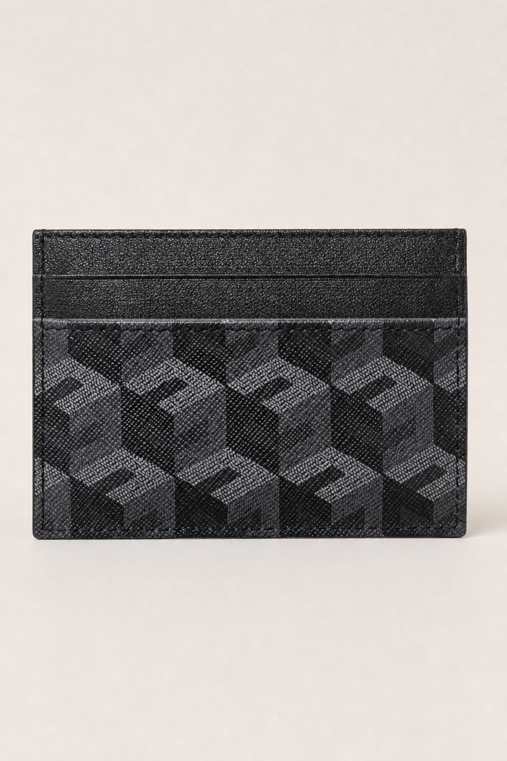Ravello Cube Card Holder in Black - front view