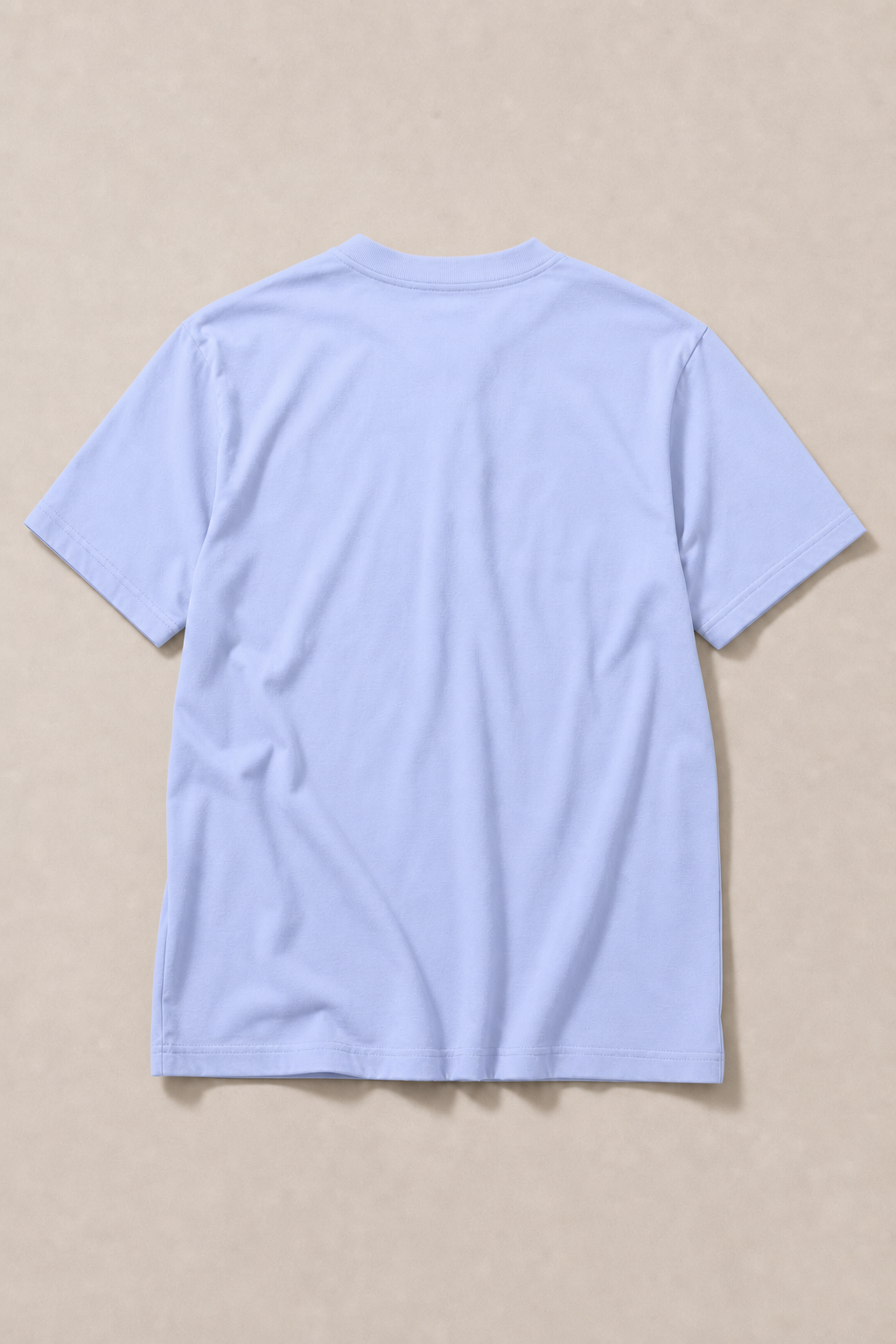 Renzo Henley T-Shirt in Powder Blue — back view