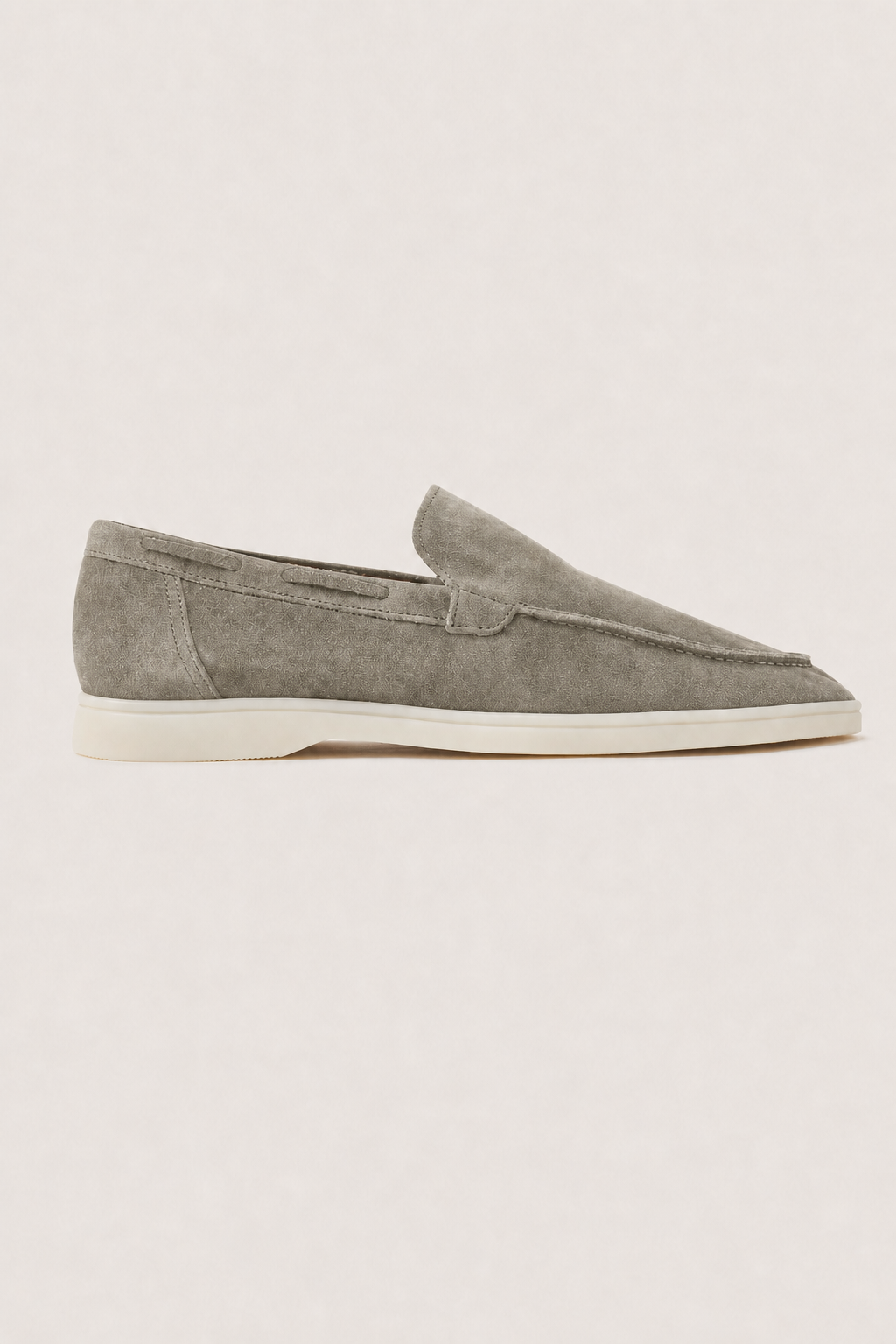 Salerno Suede Loafers in Sage - side view