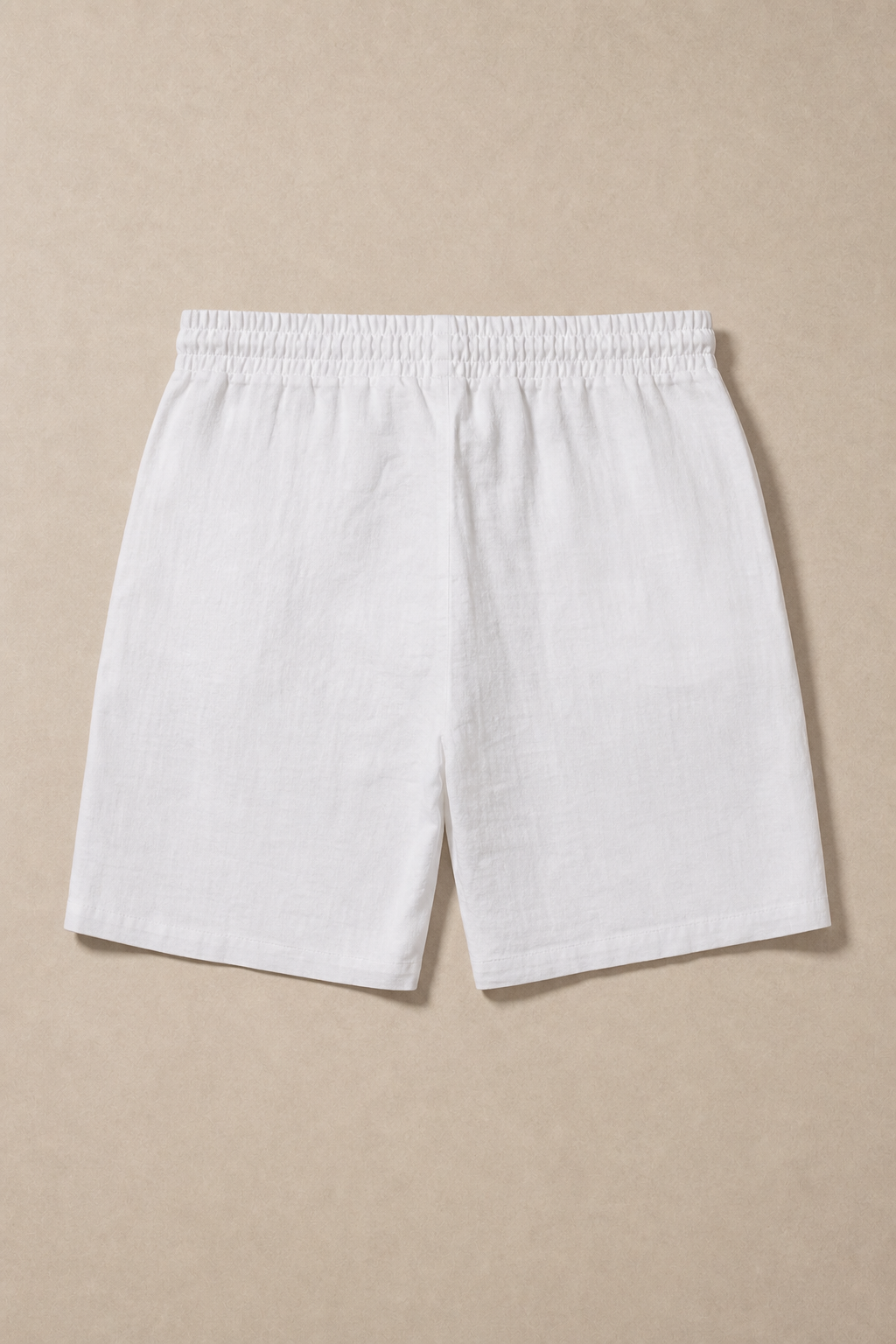 Tavolara Linen Shorts in White - back view