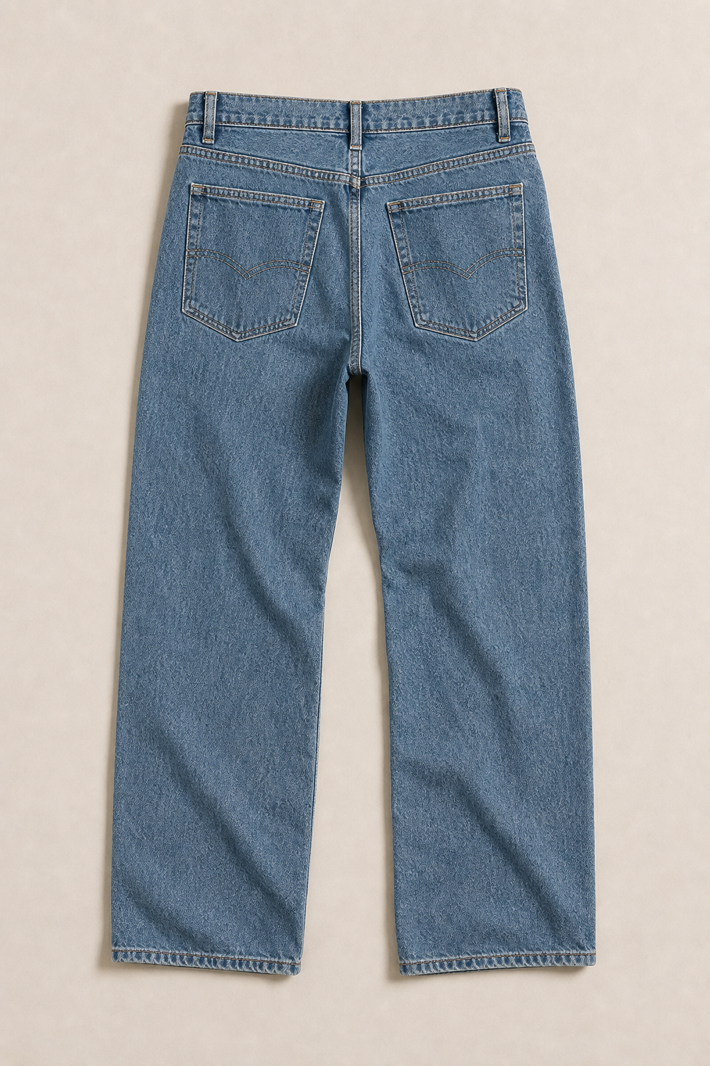 The Bologna Loose fit Jeans in Medium Wash - back view