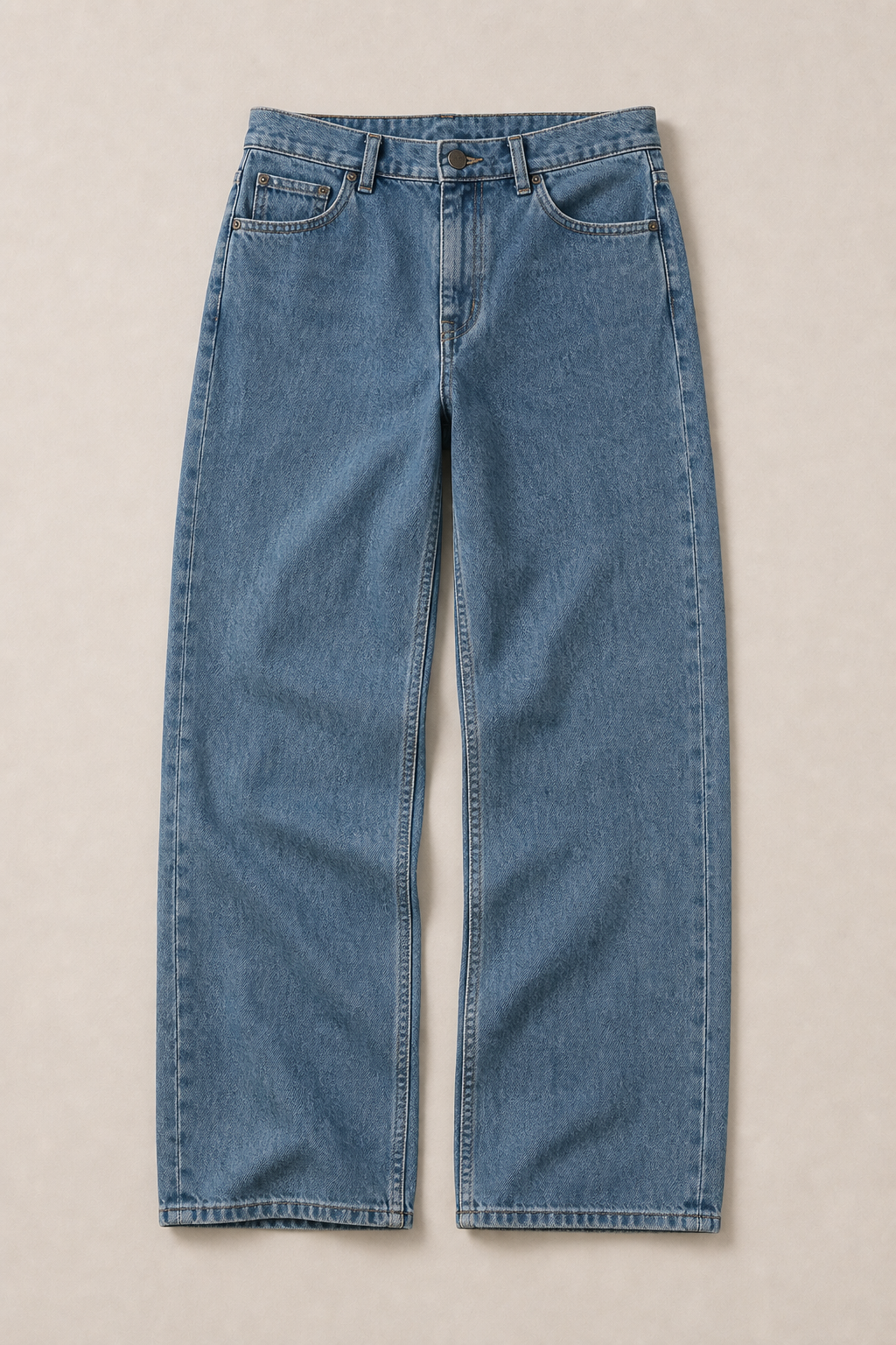 The Bologna Loose fit Jeans in Medium Wash - front view