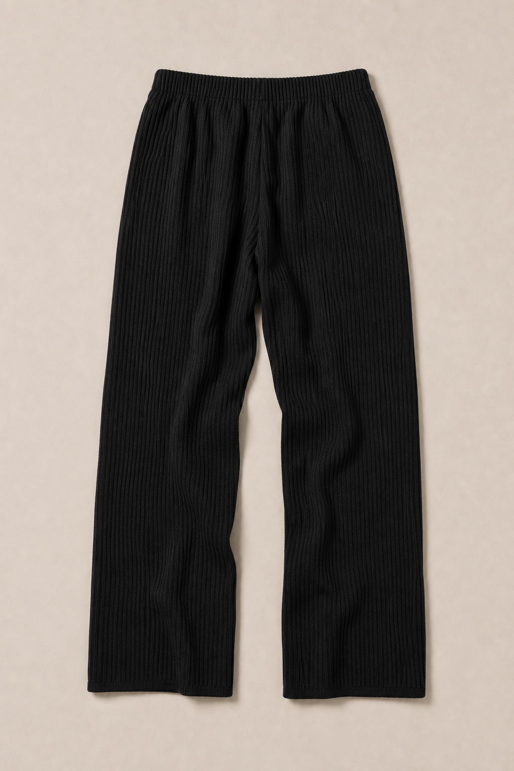 The Costa Pleated Pants in Black - back view
