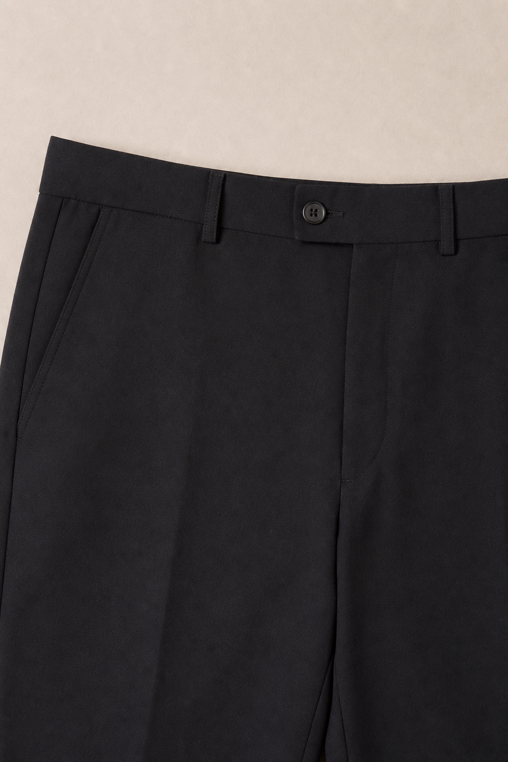 The Tiber Tech Trousers in Black - fabric detail