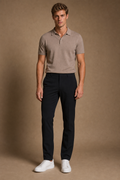 The Tiber Tech Trousers in Black on model - front pose
