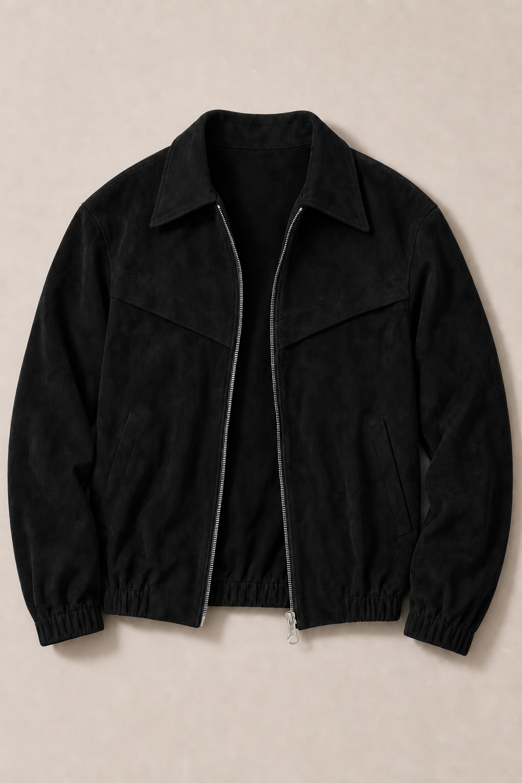 Trento Suede Jacket in Black — front view