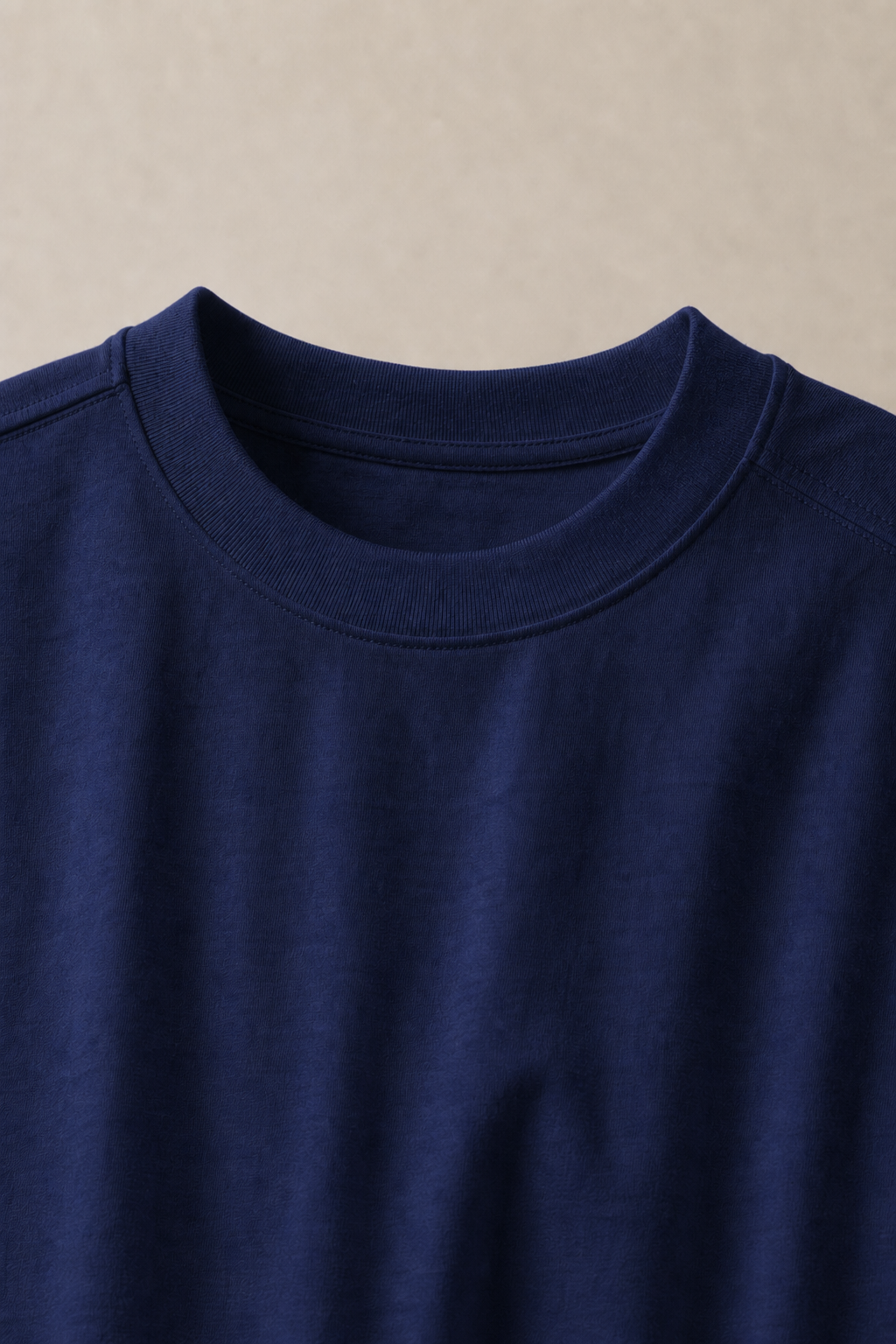 Varenna Relaxed-Fit T-Shirt in Navy — fabric detail