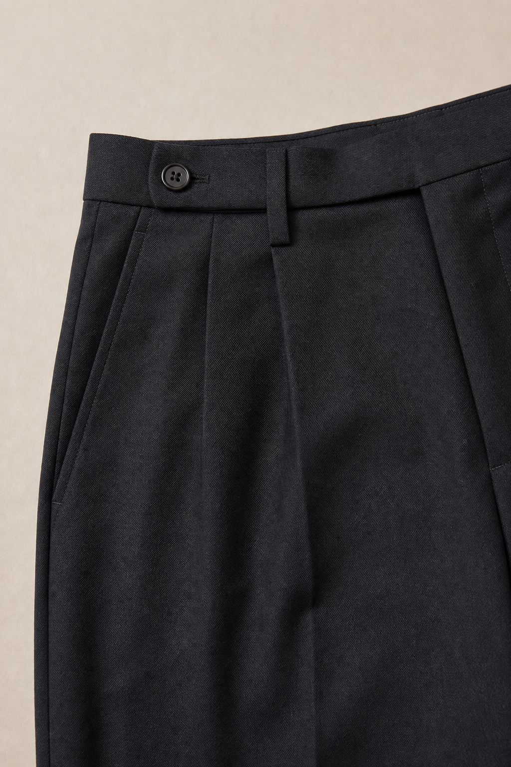 Verona Tailored Trousers in Navy - fabric detail